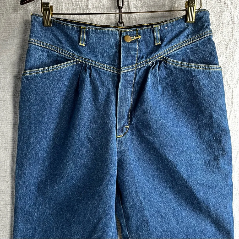 Vintage A.J. Brandon Womens Juniors 13 14 High Waisted 90s Mom Pants Denim Jeans